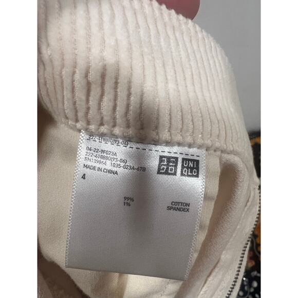 Women’s Uniqlo Corduroy Midi Skirt Cream 4 - Picture 4 of 4